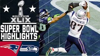 Super Bowl XLIX Patriots vs Seahawks highlights [upl. by Nosraep]