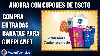 Ahorra Comprando Con Cupones de Descuento  Compra Entradas Baratas y Combos Para Cineplanet Online [upl. by Dolora]