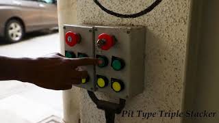 Pit Type Three Level Stacked Parking system [upl. by Neyu]