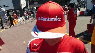 Kimi Raikkonen with fans Monaco 2014  Kimi You are the best [upl. by Aelahs]