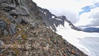 Östra leden full via ferrata climbing part on Kebnekaise in 4k Sweden Lappland [upl. by Milinda372]