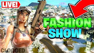 🔴HOLIDAY FORTNITE FASHION SHOWS LIVE 1 WIN  1500 VBUCKS HIDE AND SEEK CUSTOM MATCHMAKING SCRIM [upl. by Birck939]