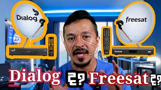 Dialog TV vs Freesat TV [upl. by Nnylg]