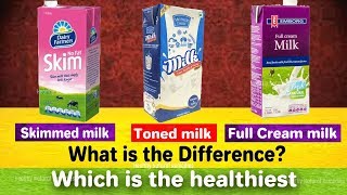 What is the difference between Toned milk Skimmed milk and Full Cream milk [upl. by Avihs424]