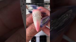 ⋆｡ ﾟ🌸 quick tutorial 01 recreating pinterest trendy nails 🌼 ﾟ｡⋆ [upl. by Grussing]