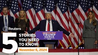 Donald Trump elected US president in stunning comeback  Five stories you need to know  Reuters [upl. by Secundas]