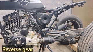 reverse gear box fitted  custom trike motorcycle  car wheels  part 4 [upl. by Ened]