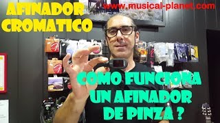 Como funciona un afinador Cromatico de pinza  afinar cualquier instrumento musical [upl. by Ier]