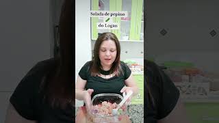 Salada de pepino viral 🥒👌😋 receita salada [upl. by Hennahane]