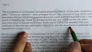 IELTS READING TIPS  IELTS Reading Tips  stonehenge reading answers  How to solve ielts reading [upl. by Ecneralc]