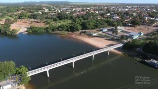 Imagens Aéreas Passarela sobre o Rio da Vida  Nova XavantinaMT [upl. by Laehpar]