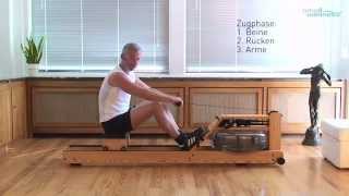 WaterRower Rudergeräte Rudertechnik  10 Tipps für das richtige Rudern  time4wellness [upl. by Arbma]