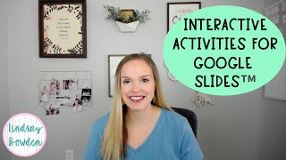 Interactive Activities for Google Slides™ [upl. by Enimsaj]