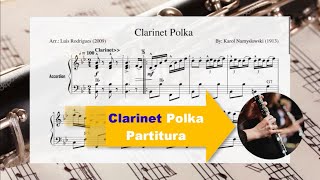 Clarinet  Polka  Partitura [upl. by Airdnat]