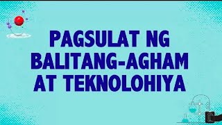 K12 EPP Agrikultura  Pagsasagawa ng Survey Gamit ang Teknolohiya [upl. by Elfreda]