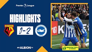 PL Highlights Watford 0 Albion 2 [upl. by Zackariah]