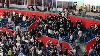 KK Partizan  KK Crvena Zvezda 17112019 tuča na tribinama [upl. by Caril]