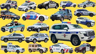 Police Cars A Collection of Police Cars from Various Asian Countries [upl. by Ramsey306]