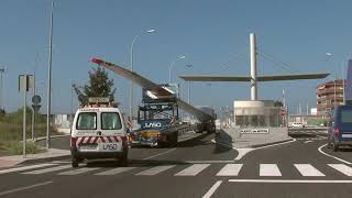 Windturbine transport in Europa [upl. by Kapoor]