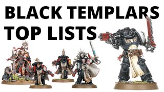 Four Strong Black Templar Army Lists  Whats Winning Tournaments for The Black Templars [upl. by Oinimreh]