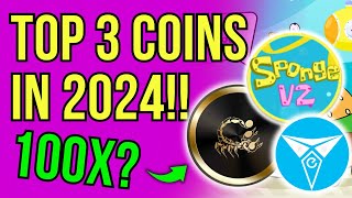 ► TOP 3 COINS WITH 100X POTENTIAL IN APRIL 2024 [upl. by Salguod335]