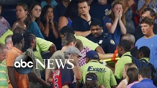 Baseball Fan Plummets to Death at Atlanta Ballpark [upl. by Enahpad]