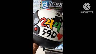 Adesivos Decorativos para Motos Capacetes Carros  Adesivos Decorativos e Personalizados [upl. by Eduino456]