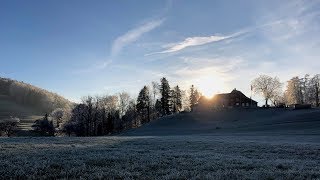 Eisigkalter Morgen in LütisburgTufertschwil  Toggenburg  mit dem Jodelchörli Hüsliberg [upl. by Riay]