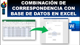 CREAR UNA COMBINACIÓN DE CORRESPONDENCIA COMBINANDO WORD Y EXCEL [upl. by Bohi]