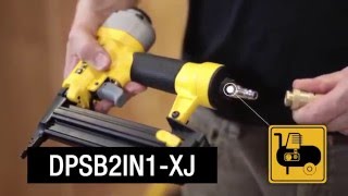 DEWALT® Nederland  2IN1 Combinatie nietmachine en afwerkingstacker van DeWALT  DPSB2IN1 [upl. by Nasus525]