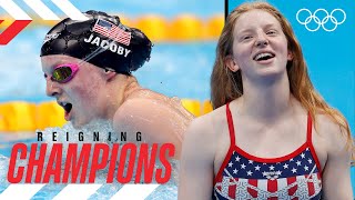 Womens 100m breaststroke 🏊🏼‍♀️ Lydia Jacoby 🇺🇸  Reigning Champions [upl. by Yleen]