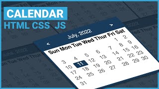 Modern Calendar with Todo in HTML CSS and JS Part 2  JavaScript Events Calendar [upl. by Alesram]