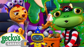 Transforming Trucks Into Animals at Geckos Garage  Car Wash Party  Educational Videos For Kids [upl. by Ydac]