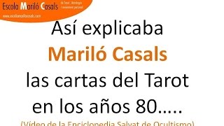 Clase magistral de Tarot de Mariló Casals en los años 80s [upl. by Evered]