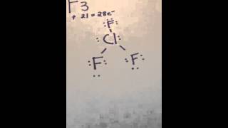 Lewis Structure 1  ClF3 Chlorine Trifluoride [upl. by Agnesse]