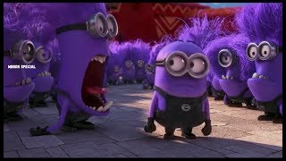 The Purple Minion Attacks scene  Despicable Me 2  2013 [upl. by Ennairak210]