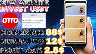 💵REVIEW OTTO MALL GROUP INVEST USDT  RILIS TERBARU HARI INI BONUS 88 GRATIS BISA WD SETIAP HARI [upl. by Pearl]