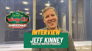 DIARY OF A WIMPY KID CHRISTMAS CABIN FEVER  JEFF KINNEY Interview  POC Culture [upl. by Ecinerev]