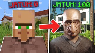 SETIAP AKU JATUH PARKOUR SEMAKIN REALISTIC MINECRAFT GW [upl. by Anahcra838]