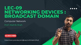 Lec09 Networking Devices  Broadcast Domain [upl. by Eidderf52]