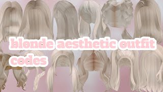 Blonde hair Codes  Cottagecore Aesthetic berry avenue outfit codes Bloxburg Berry Avenue pt3 [upl. by Gaudet344]