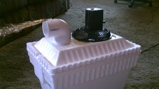 Homemade AC Air Cooler DIY  Can be Solar Powered  HomeAuto Air cooler 40F Air  12VDC Fan [upl. by Bonita343]