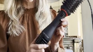 REVLON One Step Root Booster Round Brush Dryer and Hair Styler Review [upl. by Aremihc]