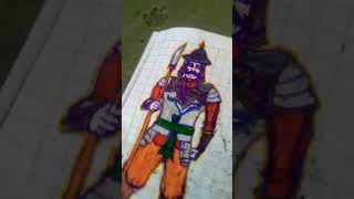 jumbo movie ke Rajkumar Vikram ki drawing [upl. by Ewnihc]