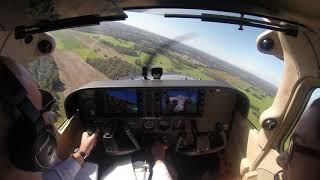 Cessna C172 Landing at Leeuwin Estate Winery Airstrip for birthday lunch [upl. by Ruella986]