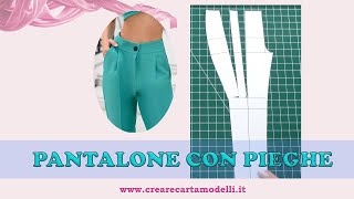 PANTALONE CON PIEGHE CARTAMODELLO [upl. by Gnilsia]