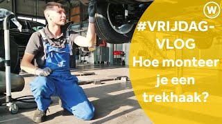 VRIJDAGVLOG 4 – In de werkplaats – hoe monteer je een trekhaak Kijk mee met De Waal Autogroep [upl. by Panaggio]