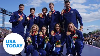 US figure skaters receive gold medals two years after Winter Olympics  USA TODAY [upl. by Finnie]