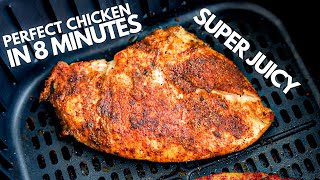 The BEST Air Fryer Chicken Breast In 8 MINUTES  SUPER JUICY [upl. by Anitsuj854]