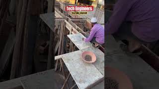 Slab Shuttering work 2  Tech Engineers viral construction shorts [upl. by Newcomb]